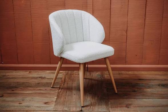 silla de comedor blanca