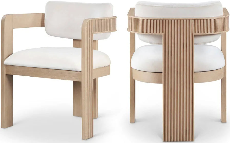 silla blanca japandi